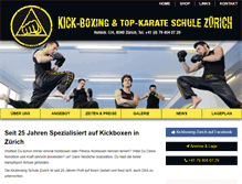 Tablet Screenshot of kickboxing-zh.ch